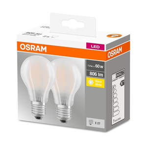 Osram SADA 2x LED Žiarovka VINTAGE A60 E27/6,5W/230V 2700K - Osram