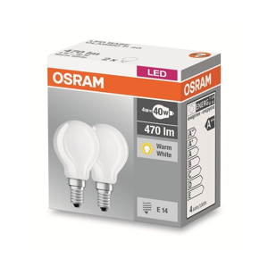 Osram SADA 2x LED Žiarovka P40 E14/4W/230V 2700K