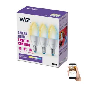 WiZ SADA 3x LED Stmievateľná žiarovka C37 E14/4,9W/230V 2700-6500K CRI 90 Wi-Fi - WiZ