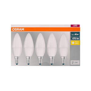 Osram SADA 5x LED Žiarovka BASE B40 E14/5,7W/230V 2700K
