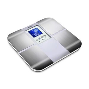 Sencor Sencor - Inteligentná osobná fitness váha s LCD displejom 2xCR2032 nerez/biela