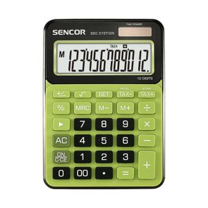 Sencor Sencor - Stolná kalkulačka 1xLR44 zelená/čierna