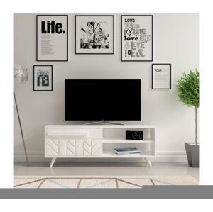 TV stolík VENEDIK 43,7x120 cm biela