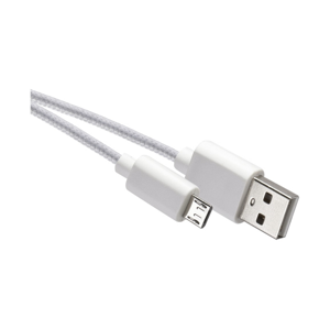 USB kábel USB 2.0 A konektor/USB B micro konektor biela