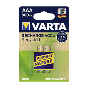 Varta Varta 5681 - 2 ks Nabíjacie batérie ACCU RECYCLED AAA Ni-MH/800mAh/1,2V