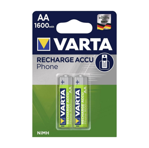 Varta Varta 58399 - 2 ks Nabíjacia batéria PHONE ACCU AA NiMH/1600mAh/1,2V