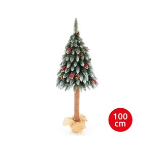 Erbis Vianočný stromček WOOD TRUNK 100 cm jedľa